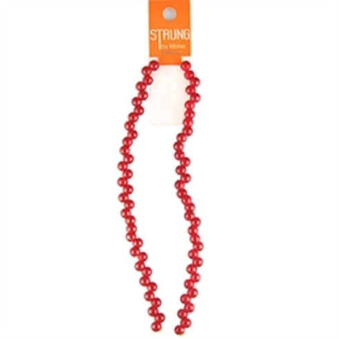 AussieSuperStore Jewellery Making Supplies Frosted Matagami Red Strung Beads Frosted Matagami Red Strung Beads | Jewellery Making Beads | Jewellery Making Supplies 9323823208752 BBS2028