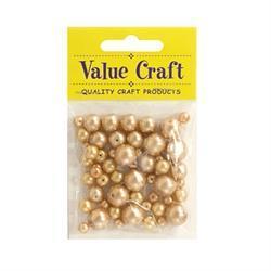 AussieSuperStore Jewellery Making Supplies Glass Pearl Gold Glass Pearl Gold | Jewellery Making Beads 9331468025436 VCGPMXGD