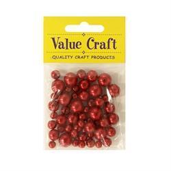 AussieSuperStore Jewellery Making Supplies Glass Pearl Red Glass Pearl Red | Jewellery Making Beads 9331468025450 VCGPMXRD