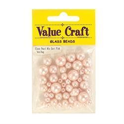 AussieSuperStore Jewellery Making Supplies Glass Pearl Soft Pink Glass Pearl Soft Pink | Jewellery Making Beads 9331468017387 VCGPMXPK