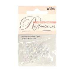 AussieSuperStore Jewellery Making Supplies Glass Round Facet Beads (in 2 styles) Glass Round Facet Beads|Jewellery Making Beads|Jewellery Making Supplies