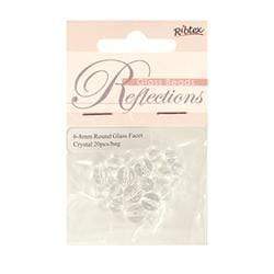 AussieSuperStore Jewellery Making Supplies Glass Round Facet Beads (in 2 styles) Glass Round Facet Beads|Jewellery Making Beads|Jewellery Making Supplies