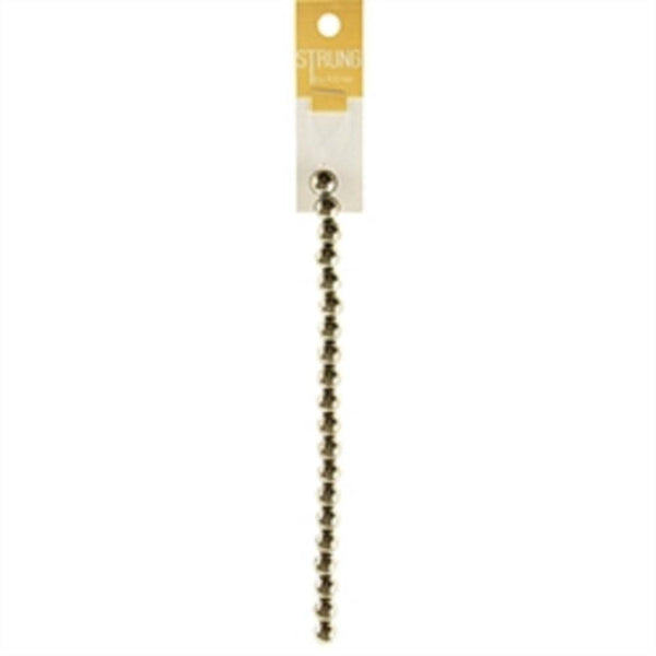 AussieSuperStore Jewellery Making Supplies Glass Round Metallic Silver 10mm Strung Beads Glass Round Metallic Silver 10mm Strung Beads | Jewellery Making Beads | Jewellery Making Supplies 9323823200282 BBS18017