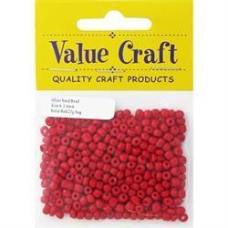 AussieSuperStore Jewellery Making Supplies Glass Seed Beads Solid Red Glass Seed Beads Solid Red | Jewellery Making Beads 9331468043072 VCSB042