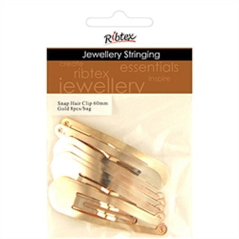AussieSuperStore Jewellery Making Supplies Gold JF Hairclip Basic 60mm (in 2 colours) JF Hairclip Basic 60mm (in 2 colours) | Jewellery Making Findings | Jewellery Making Supplies 9323823208929 JF2007