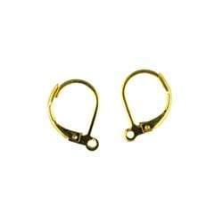 AussieSuperStore Jewellery Making Supplies Gold JF Earring Hook Lever Back 15mm (in 2 colors) JF Earring Hook Lever Back 15mm | Jewellery Making Accessories 9323823126230 JF865