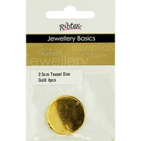 AussieSuperStore Jewellery Making Supplies Gold JF Earring Tassel Disc (in 2 colours) JF Earring Tassel Disc (in 2 colours) | Jewellery Making Findings | Jewellery Making Supplies 9323823205362 JF19001