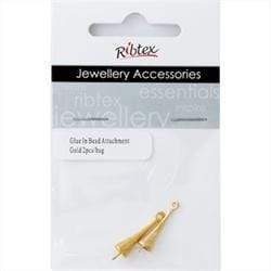 AussieSuperStore Jewellery Making Supplies Gold JF Glue In Bead Attachment (in 2 colors) JF Glue In Bead Attachment | Jewellery Making Tool 9323823171971 JF1142