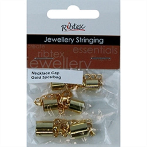 AussieSuperStore Jewellery Making Supplies Gold JF Necklace Cap Plain (in 2 colours) JF Necklace Cap Plain (in 2 colours) | Jewellery Making Findings | Jewellery Making Supplies 9323823191214 JF1230