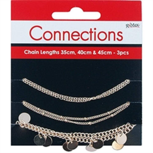 AussieSuperStore Jewellery Making Supplies Gold JF Plain/Ball/Disc Chain (in 2 colours) JF Plain/Ball/Disc Chain (in 2 colours) | Jewellery Making Stringing Material | Jewellery Making Supplies 9323823191290 JFST048
