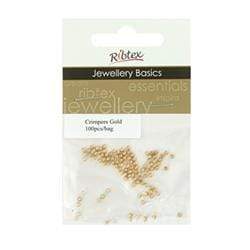 AussieSuperStore Jewellery Making Supplies Gold JF Round Crimpers 2.0mm (in 5 colors) JF Round Crimpers 2.0mm | Jewellery Making Accessories 9323823056186 JF137