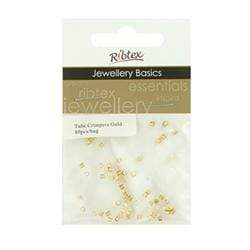 AussieSuperStore Jewellery Making Supplies Gold JF Tube Crimpers 2mm (in 3 colors) JF Tube Crimpers 2mm | Jewellery Making Accessories 9323823075088 JF243