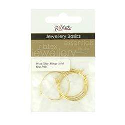 AussieSuperStore Jewellery Making Supplies Gold JF Wine Glass Rings (in 2 colors) JF Wine Glass Rings | Jewellery Making Accessories 9323823056049 JF123