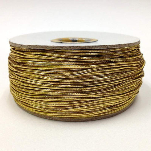 AussieSuperStore Jewellery Making Supplies Gold Metallic Elastic Cord (in 4 colors) Metallic Elastic Cord | Metallic Elastic Beading | Stretchy String ECM-100-1