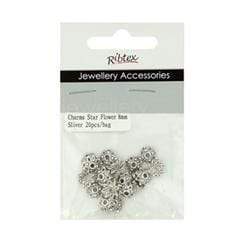 AussieSuperStore Jewellery Making Supplies JF Bead Caps Star Flower 8mm JF Bead Caps Star Flower 8mm | Jewellery Making Accessories 9323823066123 CHM201