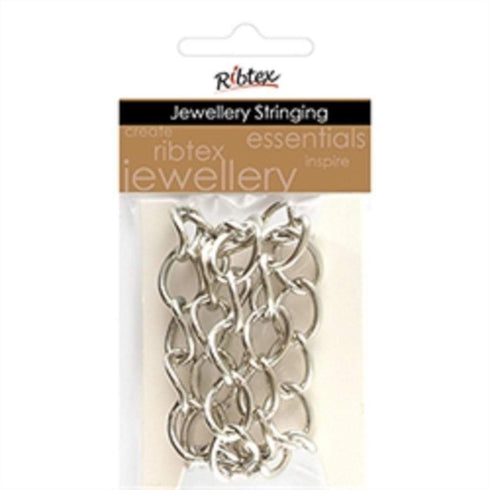 AussieSuperStore Jewellery Making Supplies JF Chain Oval Link Twisted 14x11mm JF Chain Oval Link Twisted 14x11mm | Jewellery Making Stringing Accessories 9323823209575 JF2010