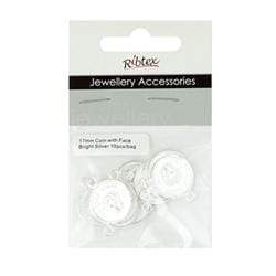 AussieSuperStore Jewellery Making Supplies JF Coin Charms 17mm JF Coin Charms 17mm | Jewellery Making Accessories 9323823135256 JF929