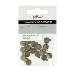 AussieSuperStore Jewellery Making Supplies JF Disc Charms 9mm JF Disc Charms 9mm | Jewellery Making Accessories 9323823088316 JF393