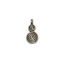 AussieSuperStore Jewellery Making Supplies JF Double Swirl Charms 18mm JF Double Swirl Charms 18mm | Jewellery Making Accessories 9323823091828 JF447