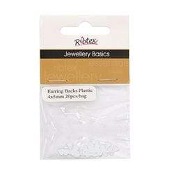 AussieSuperStore Jewellery Making Supplies JF Earring Backs Plastic JF Earring Backs Plastic | Jewellery Making Accessories 9323823160036 JF1017