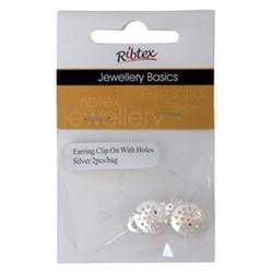 AussieSuperStore Jewellery Making Supplies JF Earring Clip On with Holes JF Earring Clip On with Holes | Jewellery Making Accessories 9323823160074 JF1021