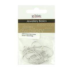 AussieSuperStore Jewellery Making Supplies JF Earring Loops 25mm JF Earring Loops 25mm | Jewellery Making Accessories 9323823135317 JF935