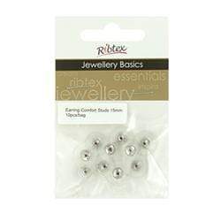 AussieSuperStore Jewellery Making Supplies JF Earring Studs Comfort 15mm (in 2 colors) JF Earring Studs Comfort 15mm | Jewellery Making Accessories