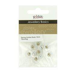 AussieSuperStore Jewellery Making Supplies JF Earring Studs Comfort 15mm (in 2 colors) JF Earring Studs Comfort 15mm | Jewellery Making Accessories