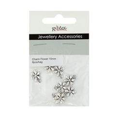AussieSuperStore Jewellery Making Supplies JF Flower Charms 10mm JF Flower Charms 10mm | Jewellery Making Accessories 9323823125790 CHM412