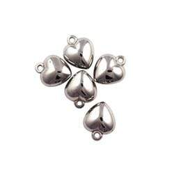 AussieSuperStore Jewellery Making Supplies JF Heart Charms 15x16mm Silver JF Heart Charms 15x16mm Silver | Jewellery Making Accessories 9323823100339 JF572