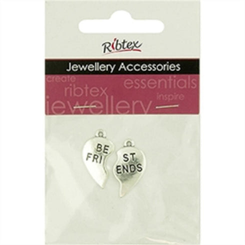 AussieSuperStore Jewellery Making Supplies JF Laser Best Friends Charm JF Laser Best Friends Charm | Jewellery Making Findings | Jewellery Making Supplies 9323823205164 CHM1909