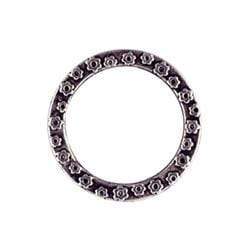 AussieSuperStore Jewellery Making Supplies JF Metal Ring Round with Flower JF Metal Ring Round with Flower | Jewellery Making Accessories 9323823126018 JF843