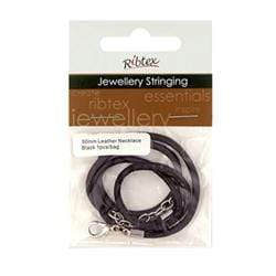 AussieSuperStore Jewellery Making Supplies JF Necklace and Clasp Leather 45cm JF Necklace and Clasp Leather 45cm | Jewellery Making Accessories 9323823135713 JF949