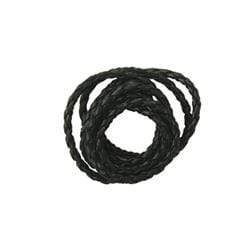 AussieSuperStore Jewellery Making Supplies JF Plaited Leather Black JF Plaited Leather Black | Jewellery Making Stringing Material 9323823163877 JF1127