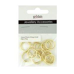 AussieSuperStore Jewellery Making Supplies JF Plastic Ring Round 16mm (in 2 colors) JF Plastic Ring Round 16mm | Jewellery Making Accessories