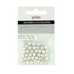 AussieSuperStore Jewellery Making Supplies JF Spacer Flower Plastic 6mm JF Spacer Flower Plastic 6mm | Jewellery Making Accessories 9323823101503 JF636