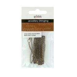 AussieSuperStore Jewellery Making Supplies JF Straight Oval Link Chain 4x3mm JF Straight Oval Link Chain 4x3mm | Jewellery Making Accessories 9323823091736 JF438