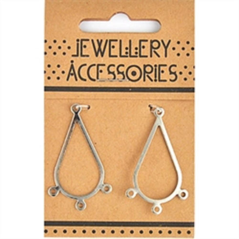 AussieSuperStore Jewellery Making Supplies JF Teardrop Chandelier Finding JF Teardrop Chandelier Finding | Jewellery Making Findings | Jewellery Making Supplies 9323823208899 JF2004