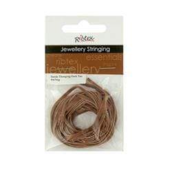 AussieSuperStore Jewellery Making Supplies JF Thonging Suede Dark Tan JF Thonging Suede Dark Tan | Jewellery Making Stringing Material 9323823055813 ST04DT