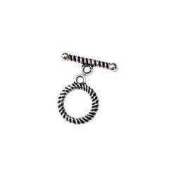 AussieSuperStore Jewellery Making Supplies JF Toggle Rope 12mm Silver JF Toggle Rope 12mm Silver | Jewellery Making Findings 9323823073541 JF206