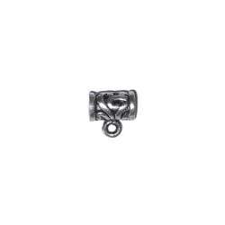 TCC Sourcing 2 pezzi in argento Sterling Bali tappo per 4 mm in pelle TCC Sourcing 2 pezzi in argento Sterling Bali tappo per 4 mm in pelle