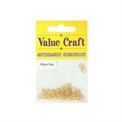 AussieSuperStore Jewellery Making Supplies Jump Rings 4mm Gold Jump Rings 4mm Gold | Jewellery Making Accessories 9331468007081 VJ03A