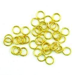 AussieSuperStore Jewellery Making Supplies Jump Rings 4mm Gold Jump Rings 4mm Gold | Jewellery Making Accessories 9331468007081 VJ03A