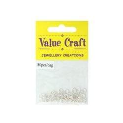 AussieSuperStore Jewellery Making Supplies Jump Rings 4mm Silver Jump Rings 4mm Silver | Jewellery Making Accessories 9331468007098 VJ04A
