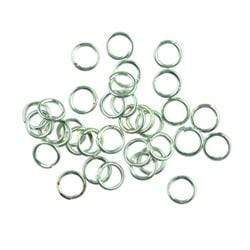 AussieSuperStore Jewellery Making Supplies Jump Rings 4mm Silver Jump Rings 4mm Silver | Jewellery Making Accessories 9331468007098 VJ04A