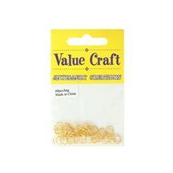 AussieSuperStore Jewellery Making Supplies Jump Rings 7mm Gold Jump Rings 7mm Gold | Jewellery Making Accessories 9331468007272 VJ22A