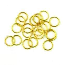 AussieSuperStore Jewellery Making Supplies Jump Rings 7mm Gold Jump Rings 7mm Gold | Jewellery Making Accessories 9331468007272 VJ22A
