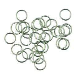 AussieSuperStore Jewellery Making Supplies Jump Rings 7mm Silver Jump Rings 7mm Silver | Jewellery Making Accessories 9331468007289 VJ23A