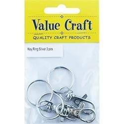 AussieSuperStore Jewellery Making Supplies Key Rings with Swivel Clasp (in 2 colors) Key Rings with Swivel Clasp (in 2 colors) | Keychain Making Accessories