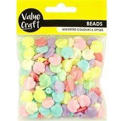 AussieSuperStore Jewellery Making Supplies Kids Scalloped Shell Beads Kids Scalloped Shell Beads | Jewellery Making Beads | Kids Play Jewellery Making Beads 9331468058106 VCB52